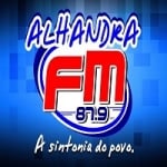 Logo da emissora Rádio Alhandra 87.9 FM