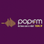 Logo da emissora Rádio Popi 104.9 FM