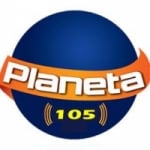 Logo da emissora Rádio Planeta 105