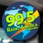 Logo da emissora Rádio América 99.5 FM