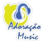 Logo da emissora Rádio Adoração Music