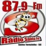 Logo da emissora Rádio Santa 87.9 FM