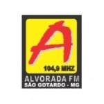 Logo da emissora Rádio Alvorada 104.9 FM