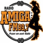 Logo da emissora Rádio Amiga 99.7 FM