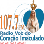 Logo da emissora Rádio Voz do Coração Imaculado 107.7 FM