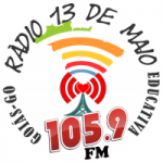 Logo da emissora Rádio Treze 105.9 FM