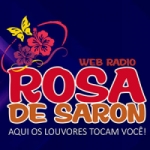 Logo da emissora Rádio Rosa de Saron