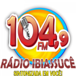 Logo da emissora Rádio Ibiassucê 104.9 FM