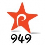 Logo da emissora Radio Rythmos 94.9 FM