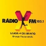 Logo da emissora Rádio X Floripa 105.1 FM