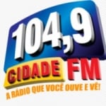 Logo da emissora Rádio Cidade 104.9 FM