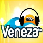 Logo da emissora Rádio Veneza 102.3 FM