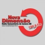 Logo da emissora Rádio Nova Dimensão 104.9 FM