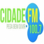 Logo da emissora Rádio Cidade 100.7 FM