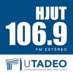 Logo da emissora Radio HJUT 106.9 FM