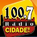 Logo da emissora Rádio Cidade 100.7 FM