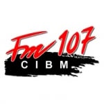 Logo da emissora Radio CIBM 107.1 FM