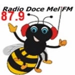 Logo da emissora Rádio Doce Mel 87.9 FM