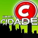 Logo da emissora RÃ¡dio Cidade 87.9 FM