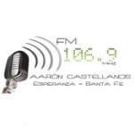 Logo da emissora Radio Aarón Castellanos 106.9 FM