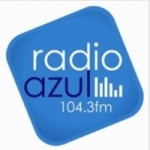 Logo da emissora Radio Azul 104.3 FM