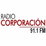 Logo da emissora Radio Corporación 91.1 FM