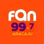 Logo da emissora Rádio Fan 99.7 FM