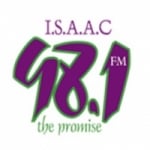 Logo da emissora Radio Isaac 98.1 FM
