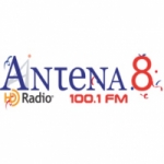 Logo da emissora Radio Antena 8 100.1 FM