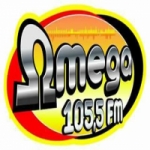 Logo da emissora Rádio Ômega 104.9 FM