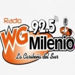 Logo da emissora Radio WG  Milenio 92.5 FM