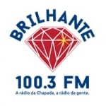 Logo da emissora Rádio Brilhante 100.3 FM