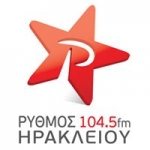 Logo da emissora Radio Rythmos 104.5 FM