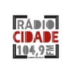 Logo da emissora RÃ¡dio Cidade 104.9 FM