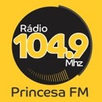 Logo da emissora Rádio Princesa da Serra 104.9 FM