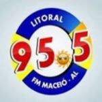 Logo da emissora Rádio Litoral 95.5 FM