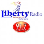 Logo da emissora Liberty Radio 91.7 FM