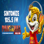 Logo da emissora Rádio Pantanal 105.5 FM