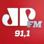 Logo da emissora Rádio Jovempan 91.1 FM