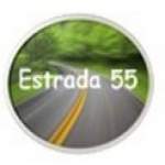 Logo da emissora Rádio Estrada 55