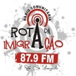 Logo da emissora Rádio Rota da Imigração 87.9 FM