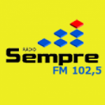 Logo da emissora Rádio Sempre 102.5 FM