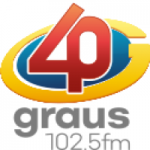 Logo da emissora Rádio 40 Graus 102.5 FM