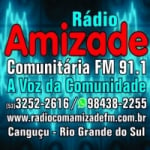 Logo da emissora Rádio Amizade 91.1 FM