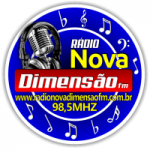 Logo da emissora Rádio Nova Dimensão FM