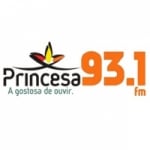 Logo da emissora Rádio Princesa 93.1 FM