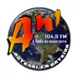 Logo da emissora Rádio Antena 1 Mateira 104.9 FM