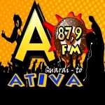 Logo da emissora Rádio Ativa 87.9 FM