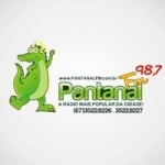 Logo da emissora Rádio Pantanal 98.7 FM