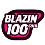 Logo da emissora Rádio Blazin 100 FM